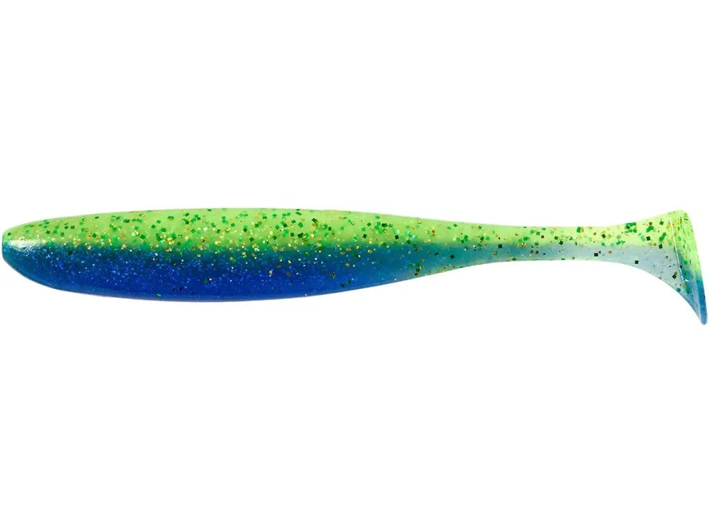 Soft lure Keitech Easy Shiner Midnight Chart Back EA17T /2"/3"/3.5"/4"/4.5"/5"/6.5" - Emerald Ripple