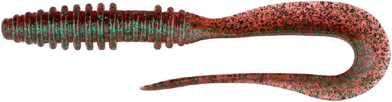 Soft lure Keitech Mad Wag Plum Green FLK #302S /2.5"/ - Emerald Ripple