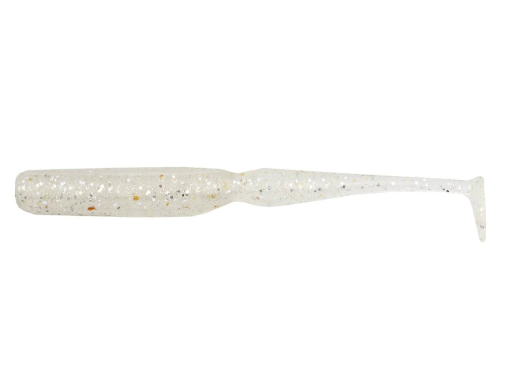 Soft lure Keitech Swing Bait Clear Silver Glow 370S /2.8"/ - Emerald Ripple