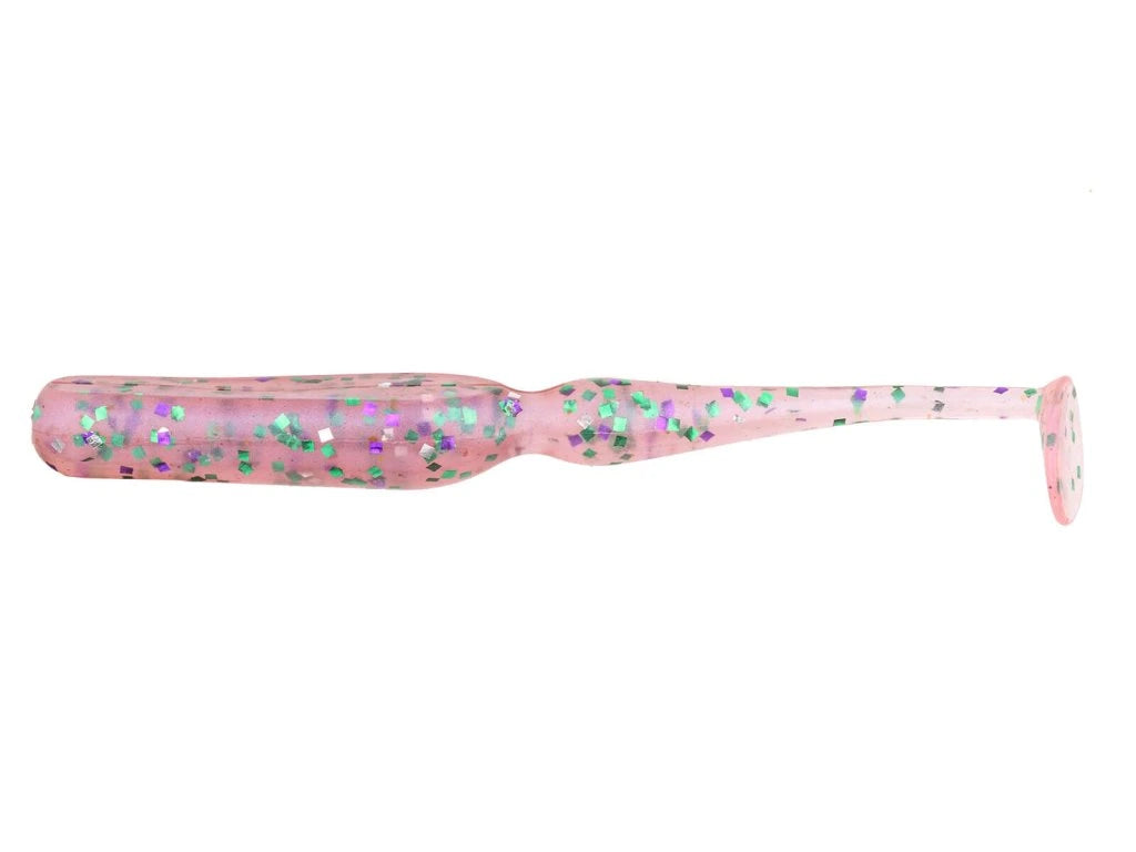 Soft lure Keitech Swing Bait Cotton Candy 375S /2.8"/ - Emerald Ripple