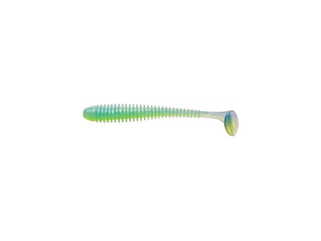 Soft lure Keitech Swing Impact Ice Chartreuse PAL03T /2.5"/3"/3.5"/4"/4.5" - Emerald Ripple
