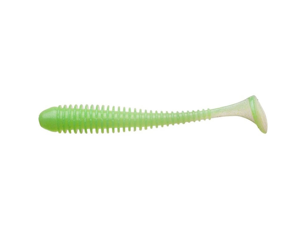 Soft lure Keitech Swing Impact Lime Chartreuse Glow EA11T 3"/4"/ - Emerald Ripple