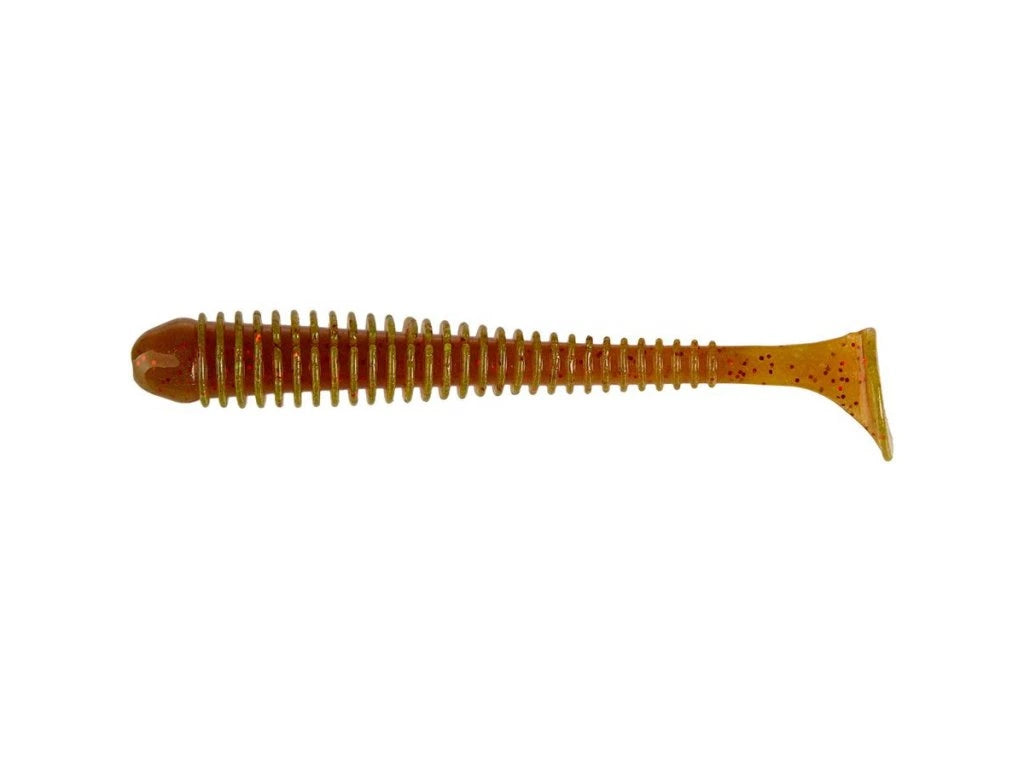 Soft lure Keitech Swing Impact Motoroil Red Flake PAL07S /4" - Emerald Ripple