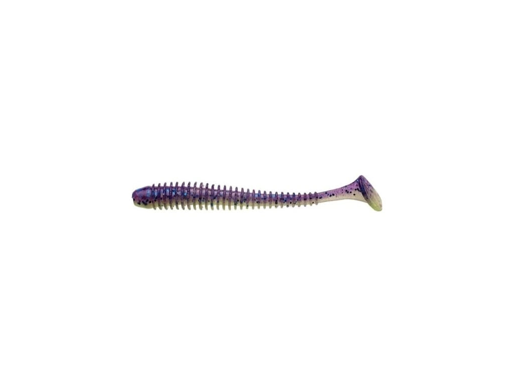 Soft lure Keitech Swing Impact Violet Lime Belly PAL06T /3.5"/4"/ - Emerald Ripple