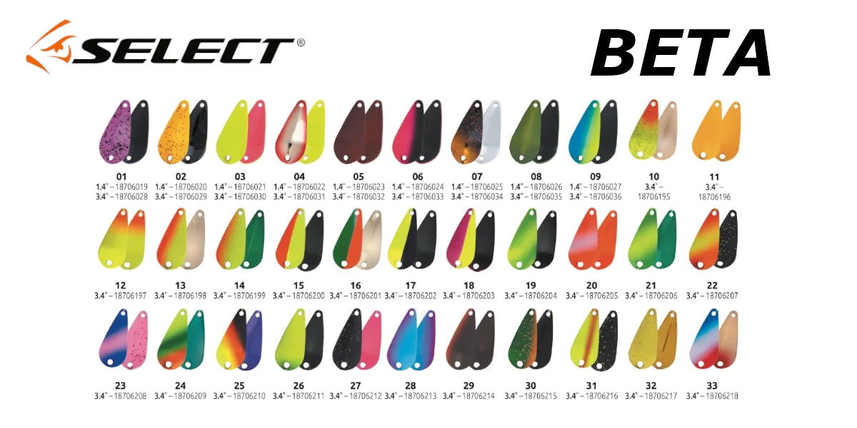 Spoon Lure Select Beta 3.4g 31mm - Emerald Ripple