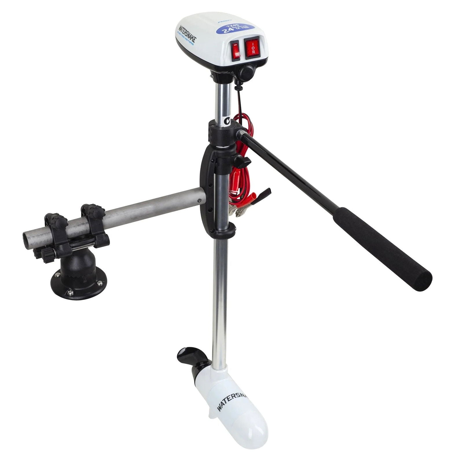 Watersnake ASP T24 SW Transom Motor with Kayak Bracket - Emerald Ripple