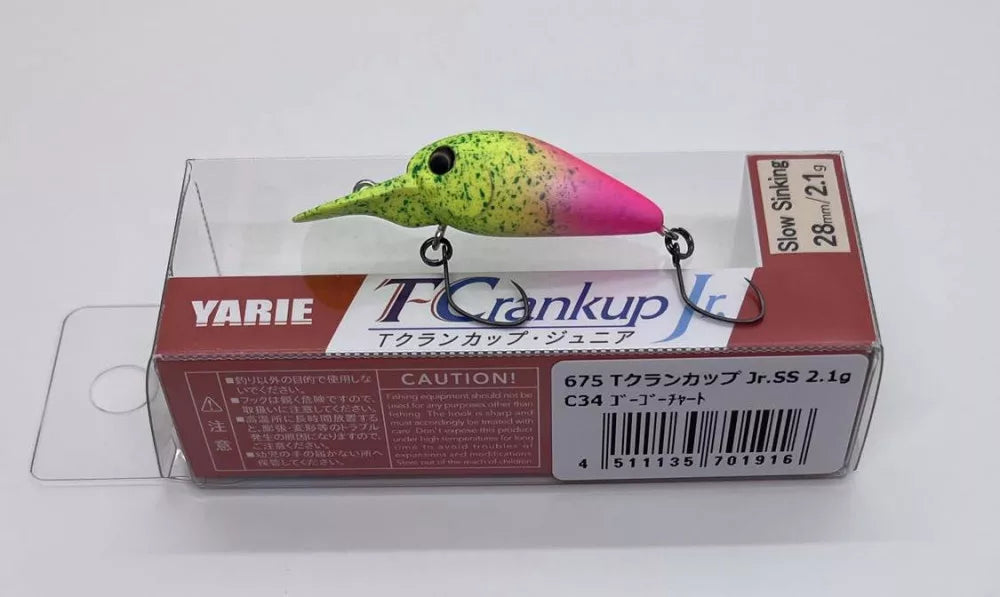 Yarie T-Crankup Jr. Slow Sinking 28mm 2.1g C34 Go Go Chart
