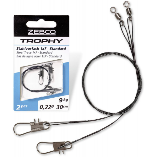 Zebco Trophy Steel Trace 1x7 Leaders