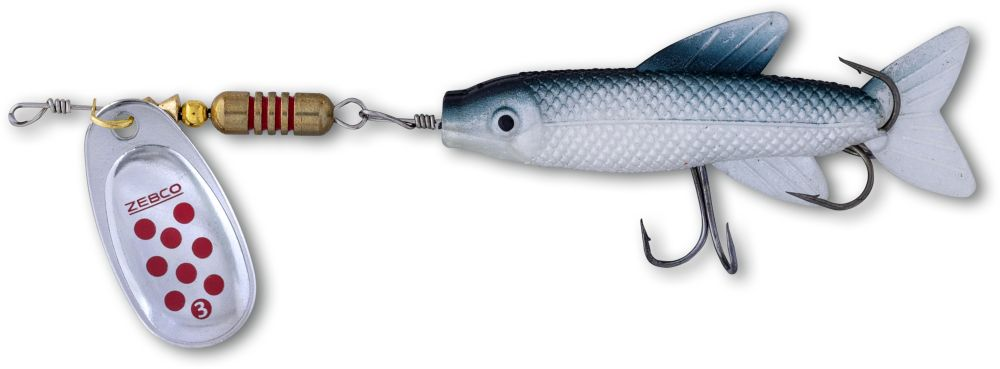 Zebco Trophy Z-Spin Minnow Size #3 Silber Red Dots 11g