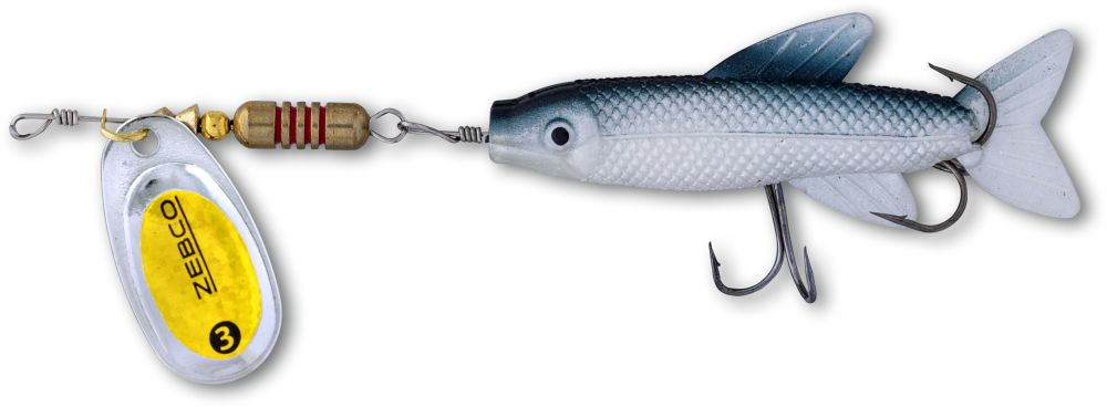 Zebco Trophy Z-Spin Minnow Size #3 Silver Holo Gold 11g