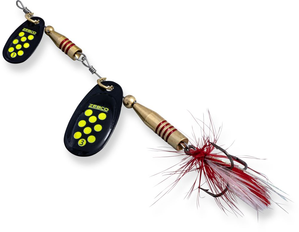 Zebco Trophy Z-Tandem Size #3 Black Yellow Dots 12g