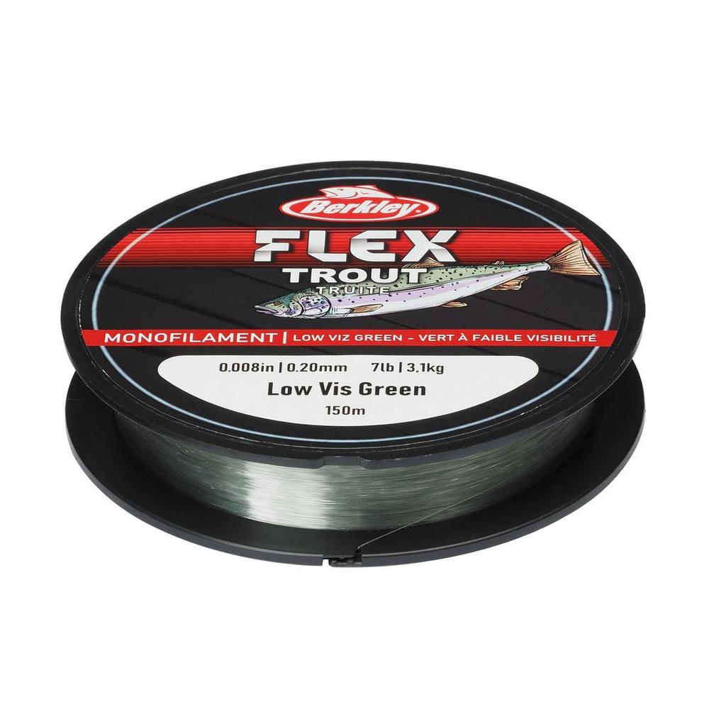 Berkley Flex SS Trout Mono Line 150m Low Viz Green