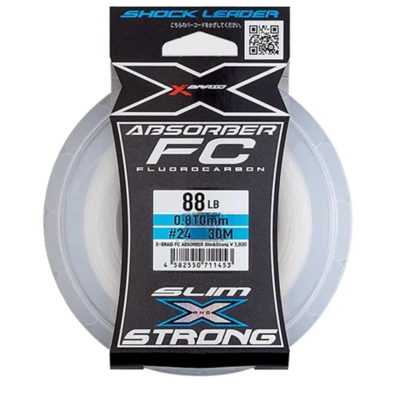 Fluorocarbon YGK X-Braid FC Absorber Slim&Strong