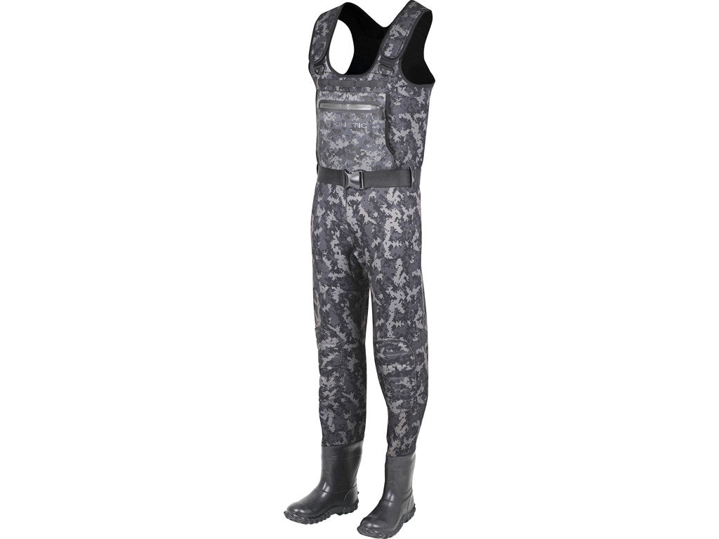 Kinetic Neorush Bootfoot Grey Camo Waders