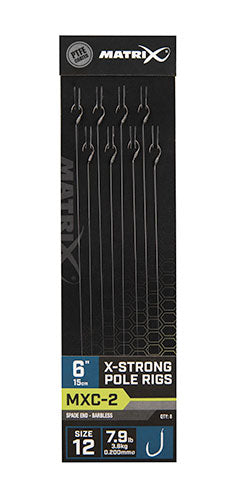 Matrix MXC-2 X-Strong Pole Rigs Barbless 15cm/6ins