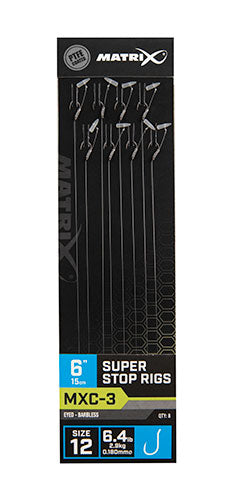 Matrix MXC-3 Super Stop Rigs Barbless 15cm/6ins