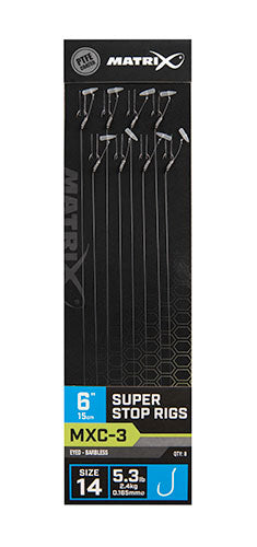 Matrix MXC-3 Super Stop Rigs Barbless 15cm/6ins