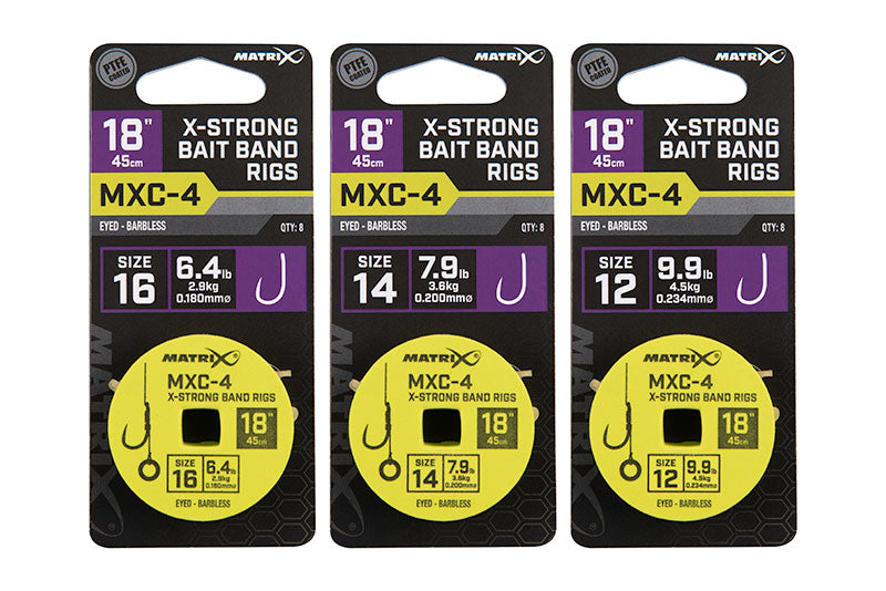 Matrix MXC-4 Bait Band Rigs Rigs 45cm/18ins