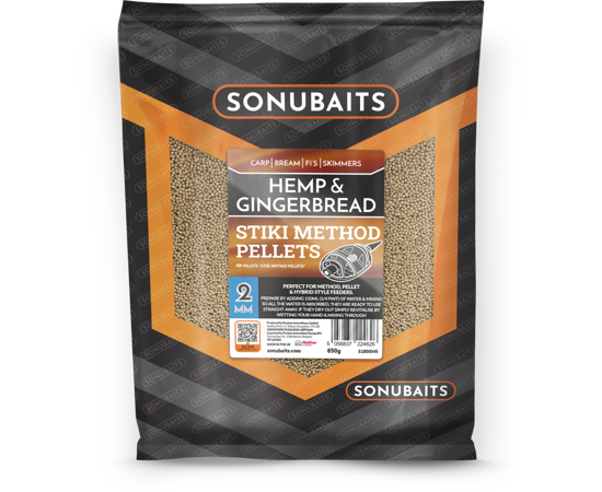 Sonubaits Stiki Method Pellets – Hemp & Gingerbread 2mm