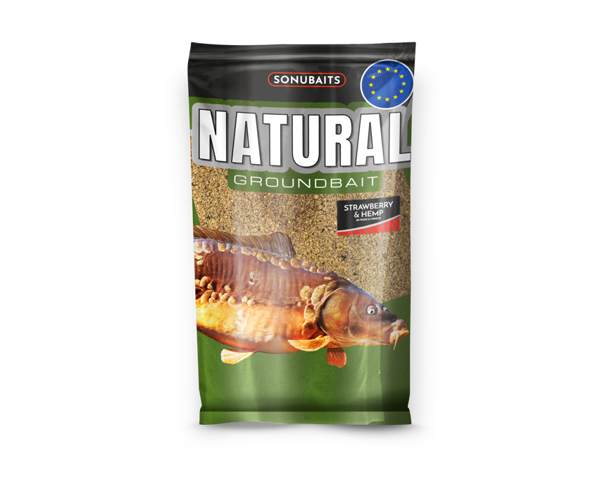 Sonubaits Natural Strawberry & Hemp Groundbait 1kg