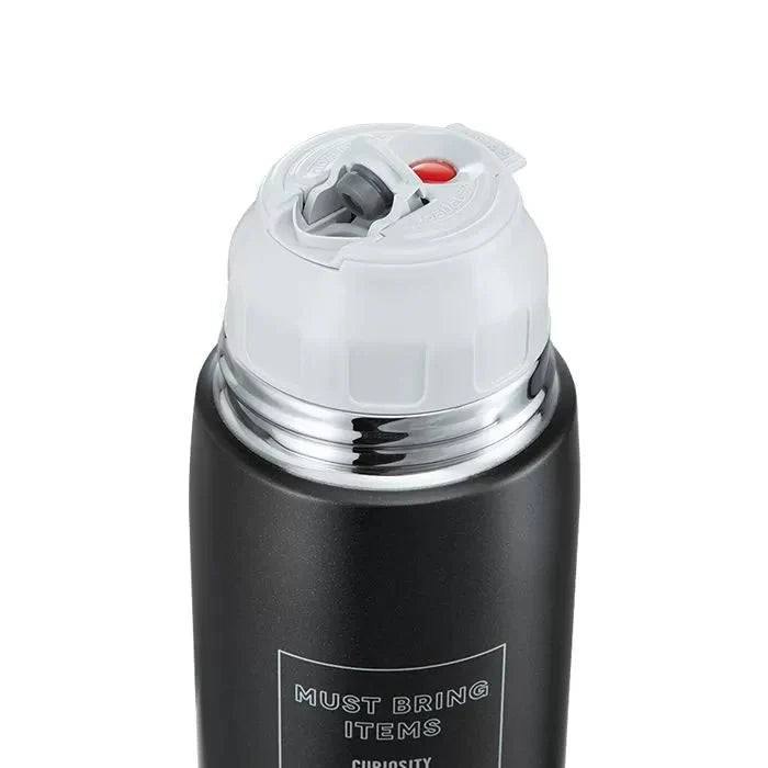 Secure twist lid of the Zojirushi SJ-JS insulated thermos bottle for hot and cold drinks