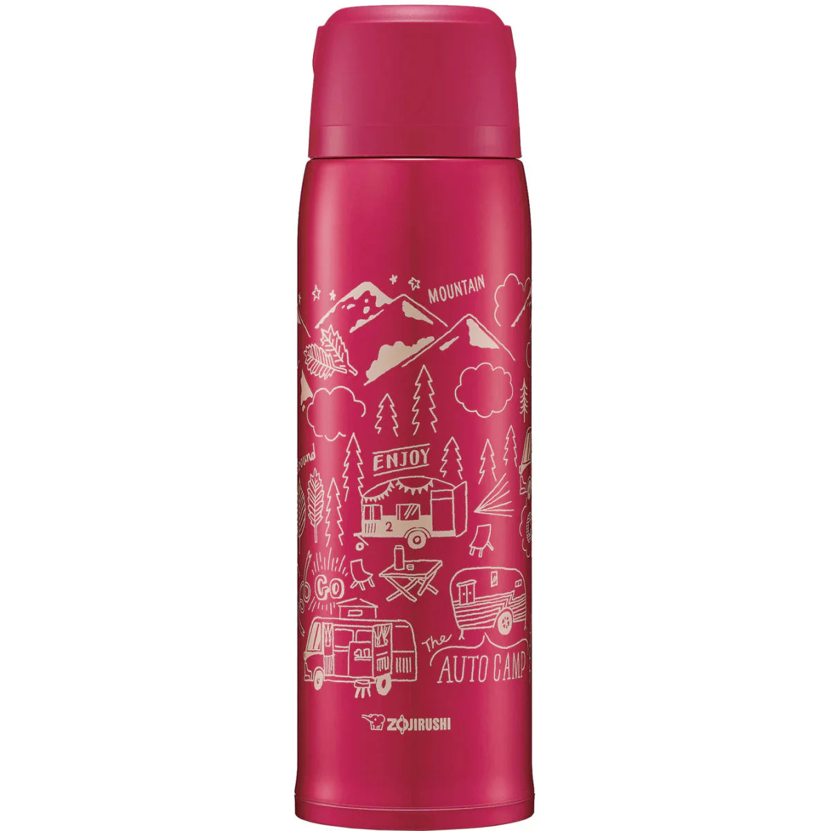 Zojirushi SJ-JS red stainless steel thermos bottle 1030 ml insulated flask, available in Ireland