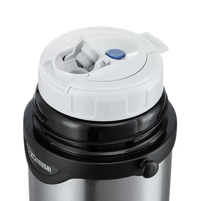 Leak-proof twist lid of the Zojirushi SJ-S steel insulated thermos flask