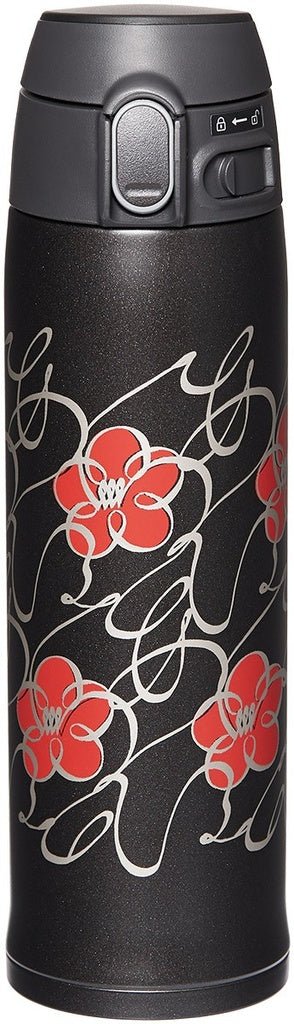 Zojirushi SM-TAE48 travel mug 480ml black Ichimatsu Moyo design with Japanese traditional pattern