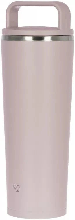 Slim design of the Zojirushi beige thermal tumbler 400 ml, stainless steel insulation