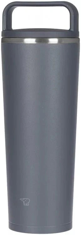 Zojirushi SX-JS40PM gray insulated tumbler slim side view