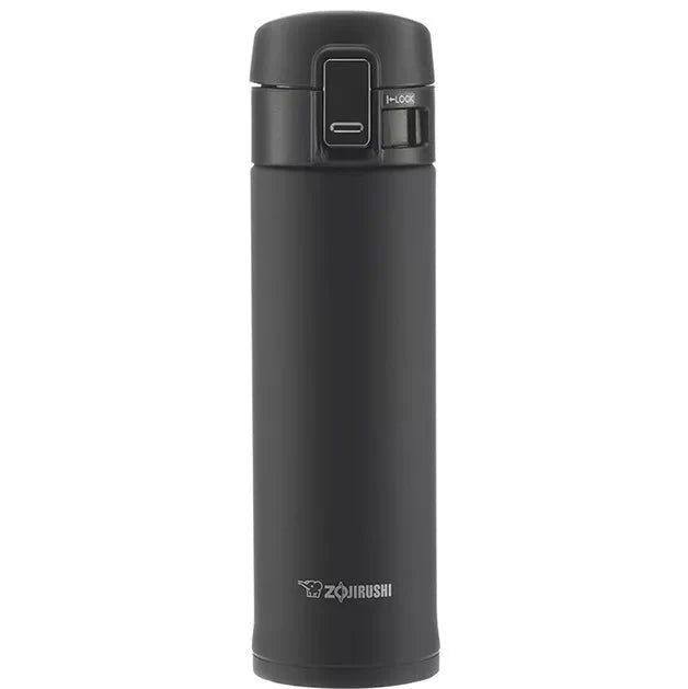 Zojirushi SM-PDX black stainless steel insulated travel mug front view