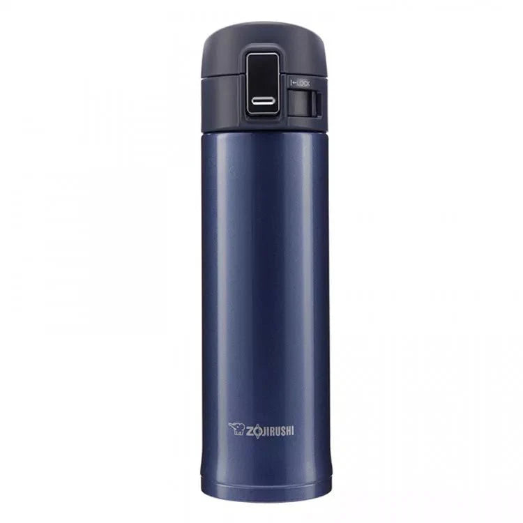 Zojirushi Stainless Mug SM-KHE, 360 ml and 480 ml, slim blue vacuum insulated travel mug, available in Ireland