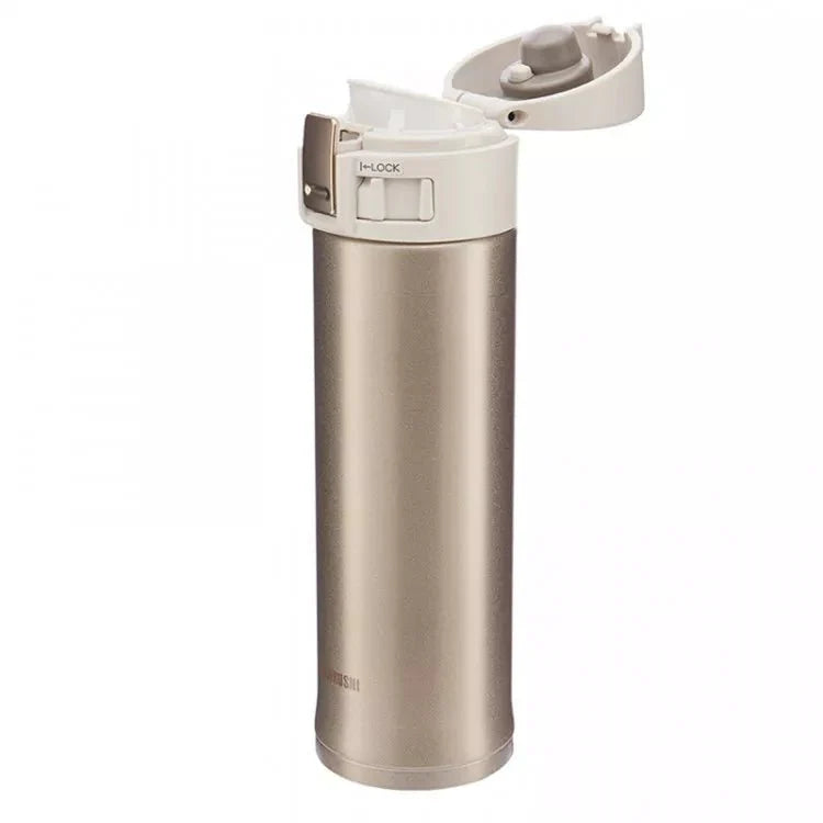Zojirushi SM-KHE48 gold slim vacuum insulated travel mug side view