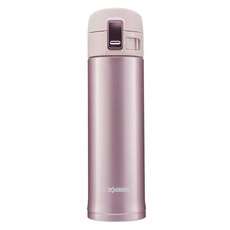 Zojirushi SM-KHE pink vacuum insulated stainless steel travel mug front view