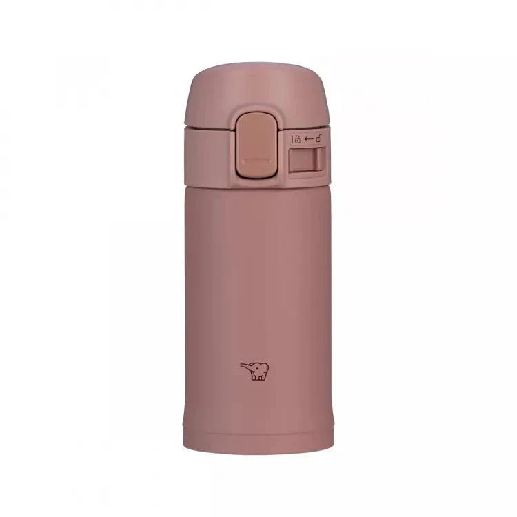 Zojirushi SM-PD20 Rose Gold stainless steel travel mug, 200 ml, compact and vacuum insulated, available in Ireland