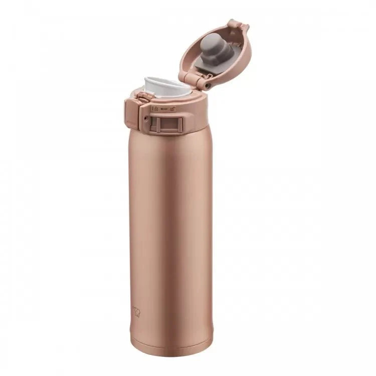 Side view Zojirushi SM-SR insulated mug brown slim design multiple sizes 360ml 480ml 600ml
