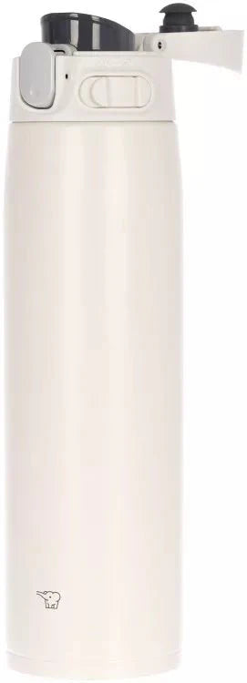 Side view of Zojirushi SM-WA white vacuum insulated travel mug