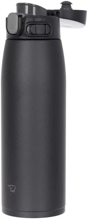 Leakproof Zojirushi SM-VS83 830ml stainless steel vacuum mug, black thermo flask with secure flip lid, BPA free design