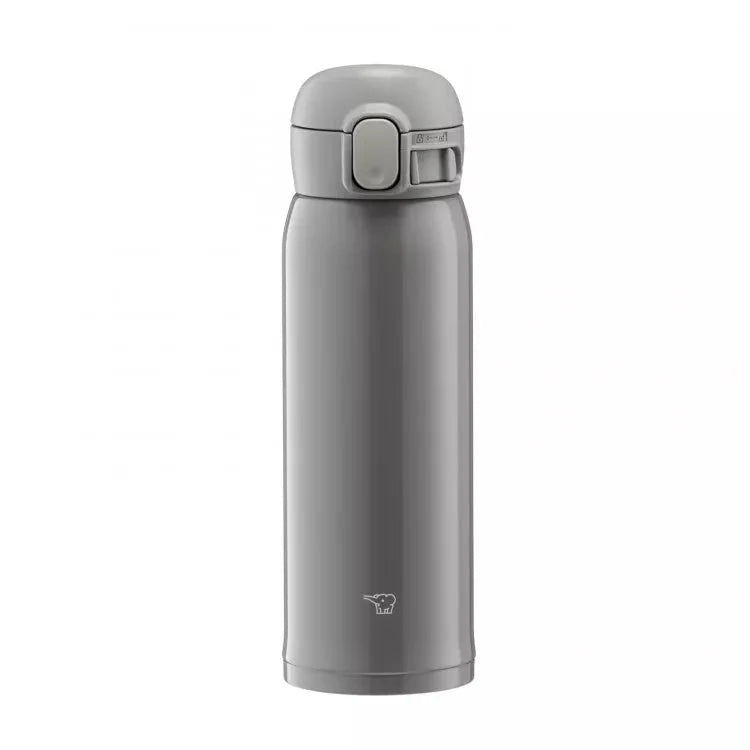 Zojirushi Stainless Steel Thermal Mug grey front view