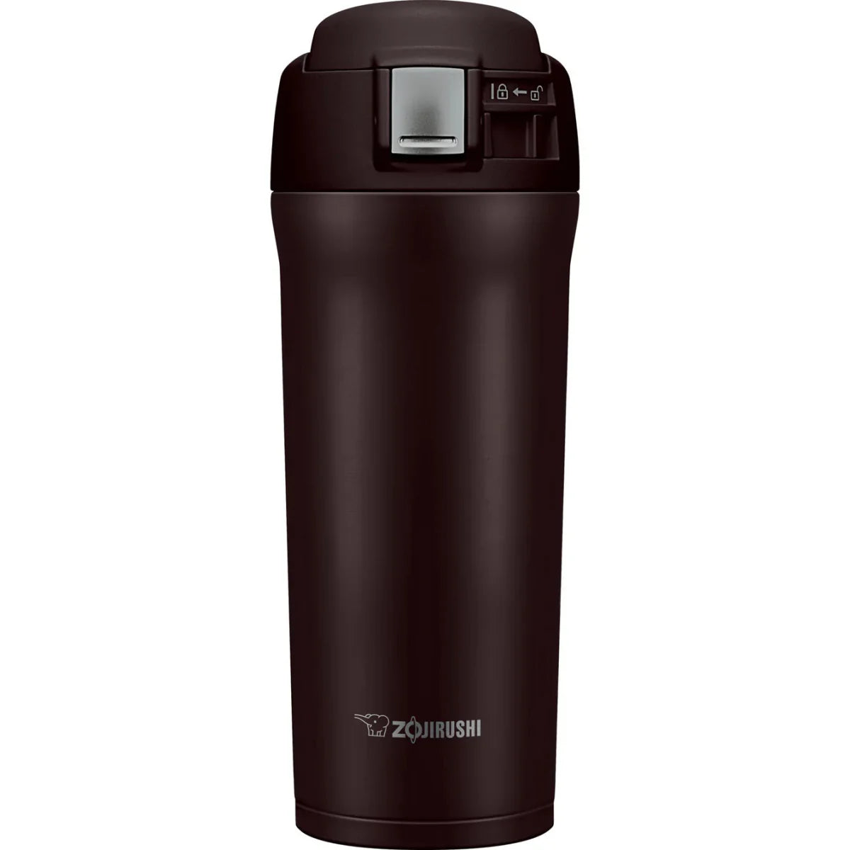 Zojirushi SM-YA48XA 480ml insulated travel mug in dark black-brown, premium Japanese thermos cup popular in Ireland