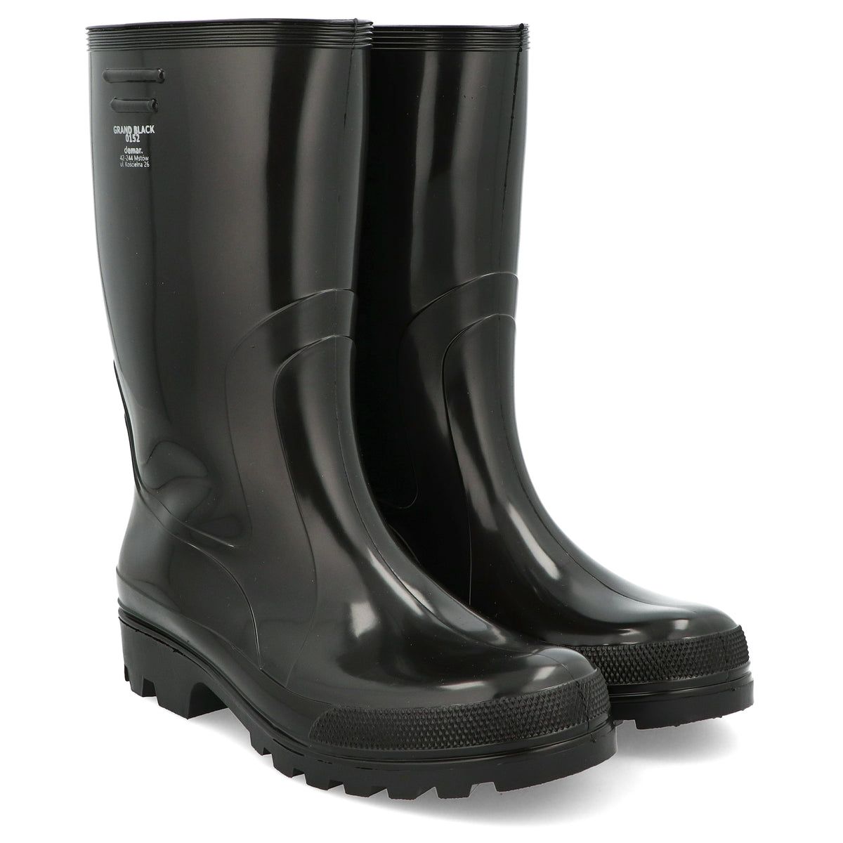 Demar Grand Black Wellington Boots