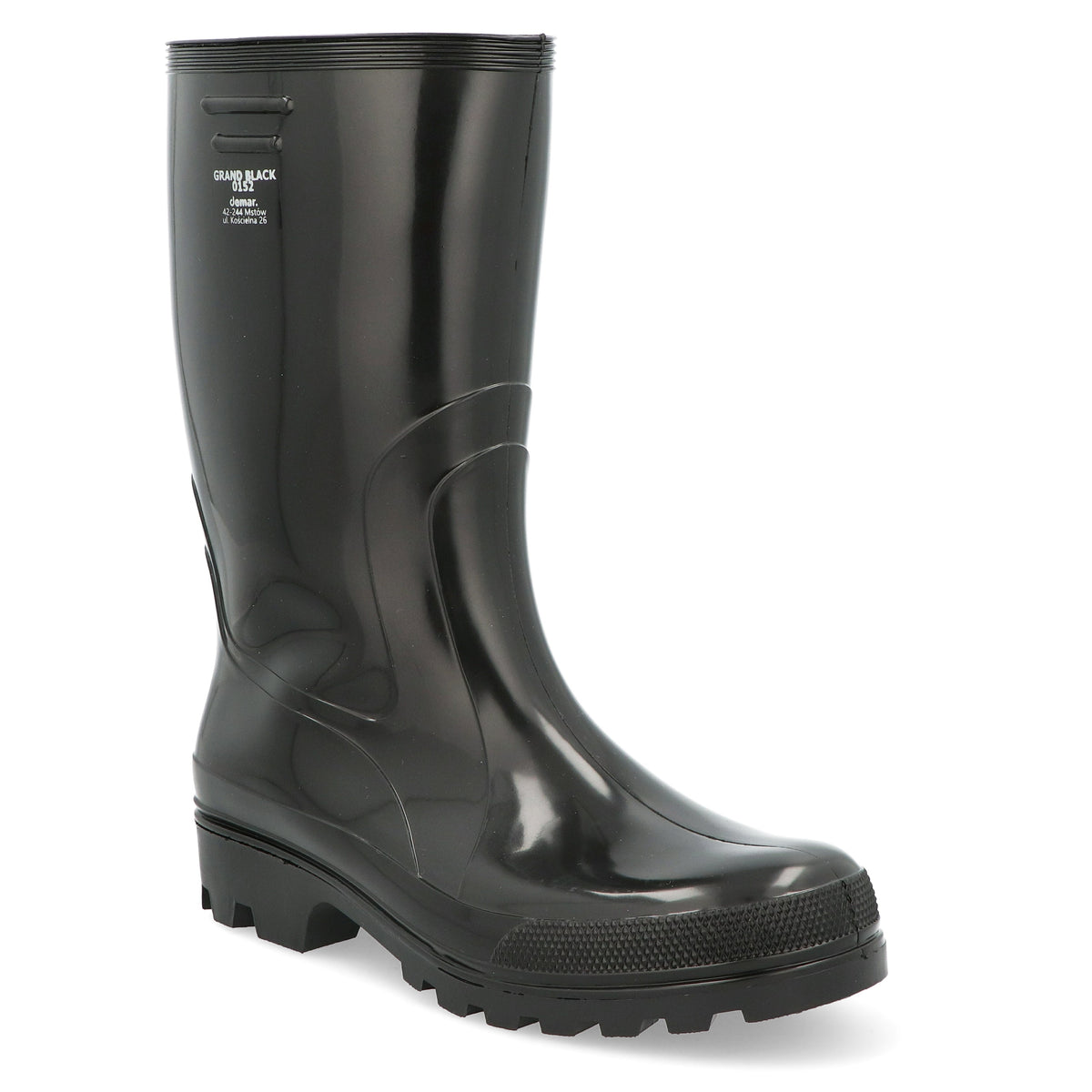 Demar Grand Black Wellington Boots