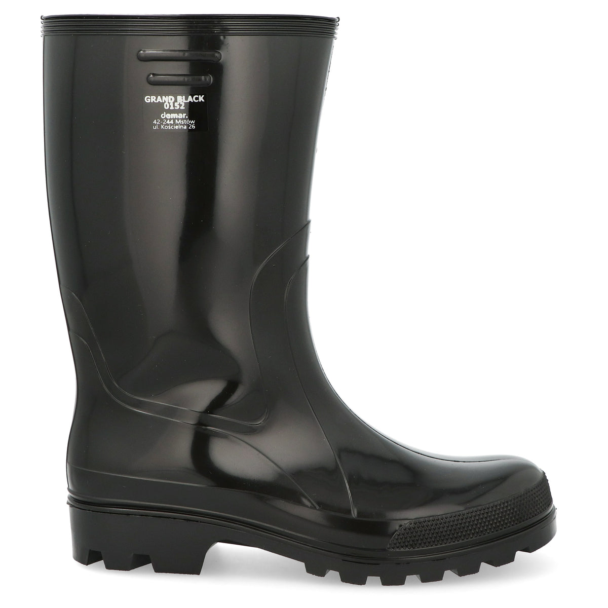 Demar Grand Black Wellington Boots