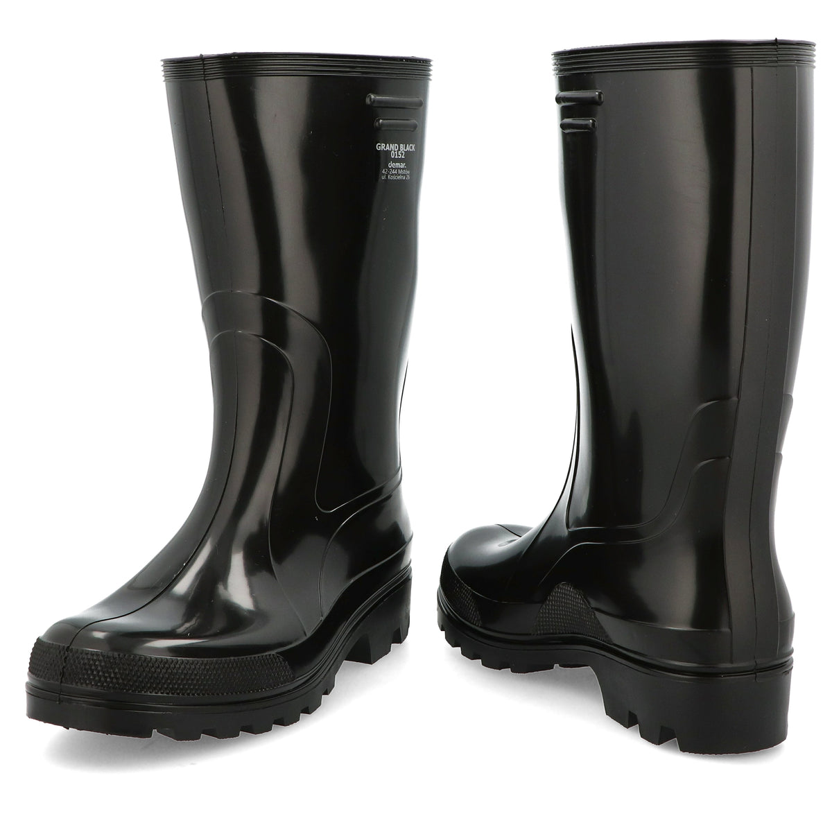 Demar Grand Black Wellington Boots