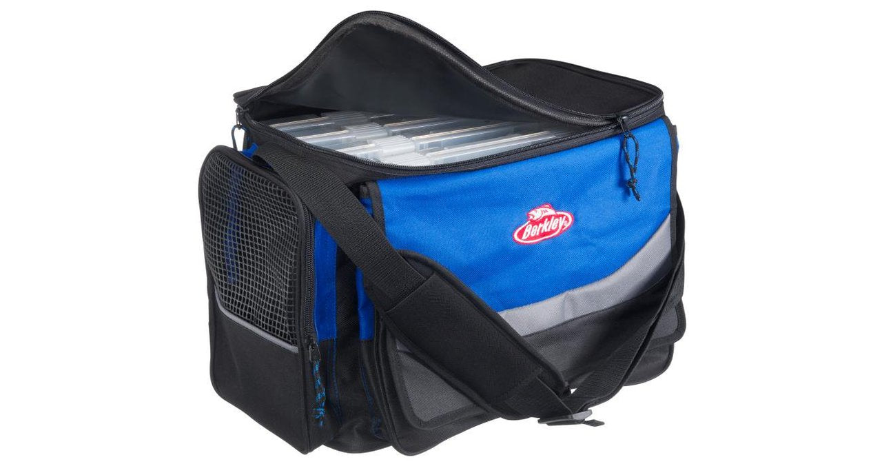 Berkley System Bag Blue Grey with 4 Bait Boxes