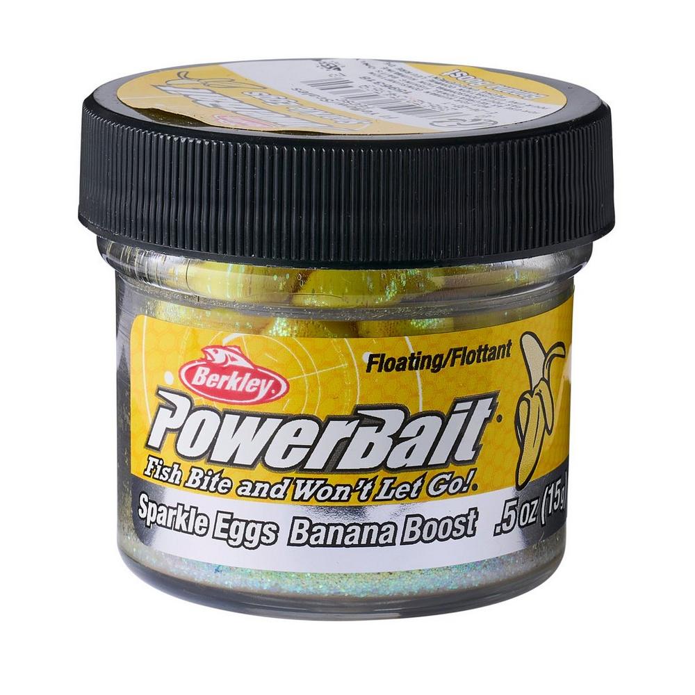 Berkley Sparkle Power Eggs Floating Magnum Fluorescent Yellow Scales