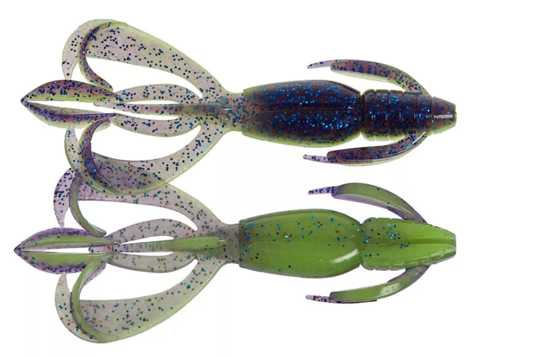 Soft Lure Keitech  Crazy Flapper PAL06T	Violet Lime Belly