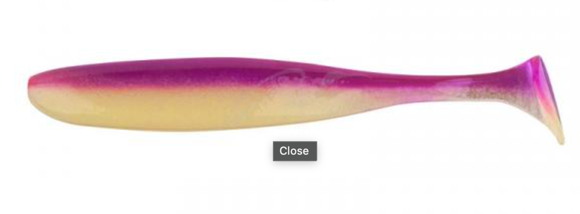 Soft Lure Keitech Easy Shiner  PAL12T	Grape Shad