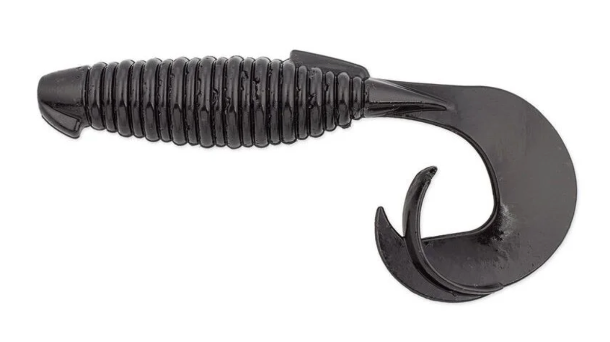 Soft lure Keitech Flapper Grub 001S	Black