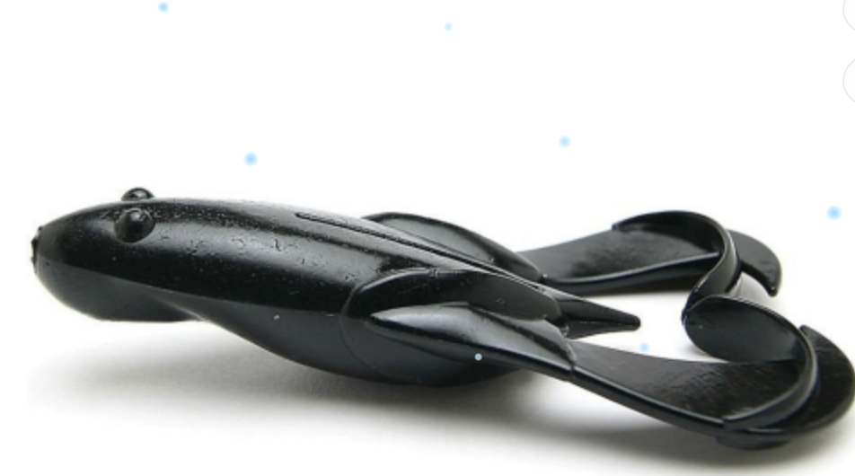 Soft lure Keitech Noisy Flapper 001S	Black